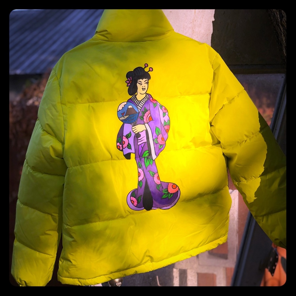 Women’s Hand Painted Puffer Jacket